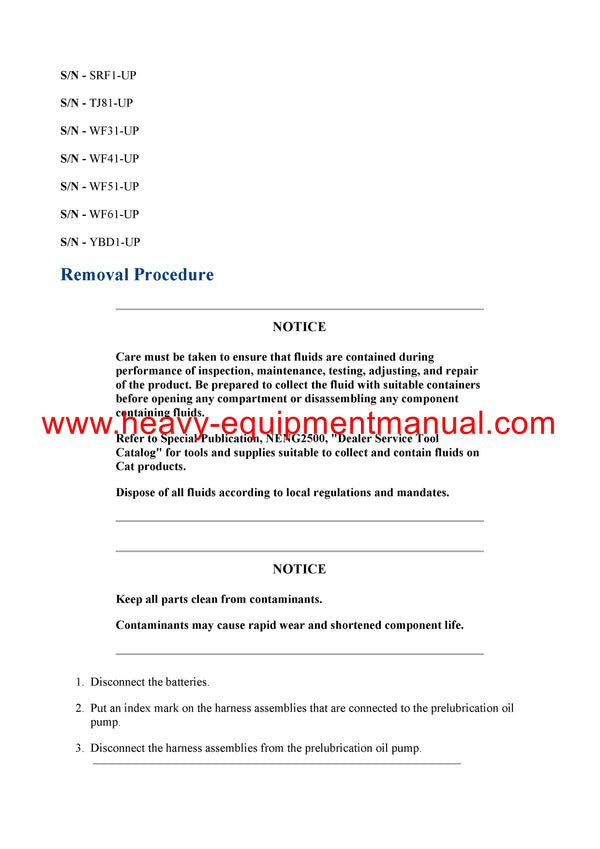 DOWNLOAD CATERPILLAR 3512C INDUSTRIAL ENGINE SERVICE REPAIR MANUAL SRF