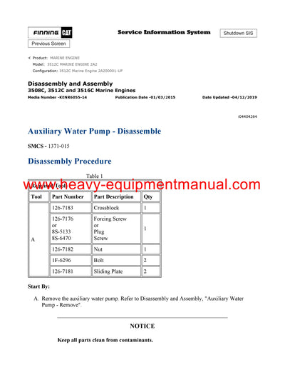 DOWNLOAD CATERPILLAR 3512C MARINE ENGINE SERVICE REPAIR MANUAL 2A2