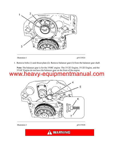 DOWNLOAD CATERPILLAR 3512C MARINE ENGINE SERVICE REPAIR MANUAL SB2