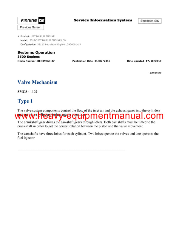 DOWNLOAD CATERPILLAR 3512C PETROLEUM ENGINE SERVICE REPAIR MANUAL LD9