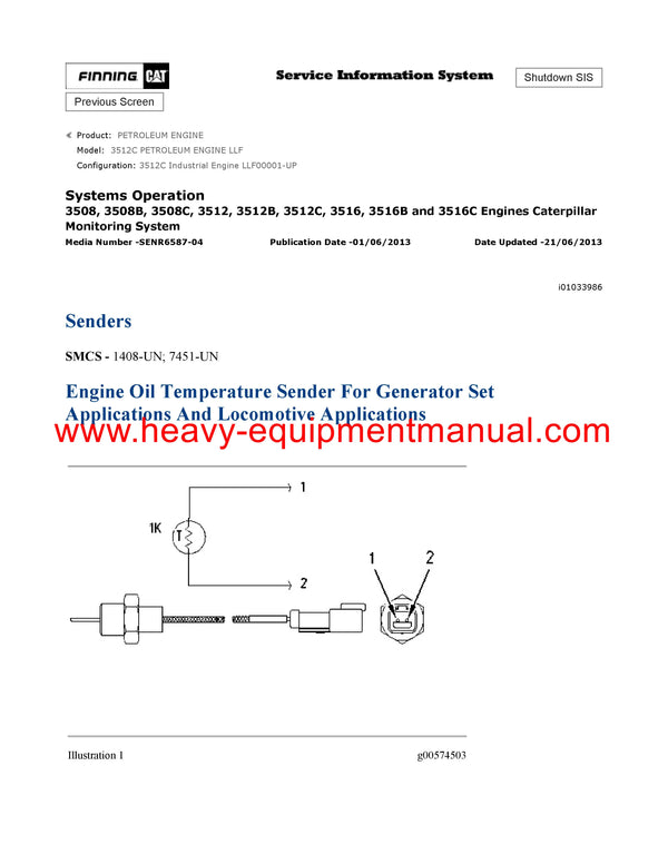 DOWNLOAD CATERPILLAR 3512C PETROLEUM ENGINE SERVICE REPAIR MANUAL LLF