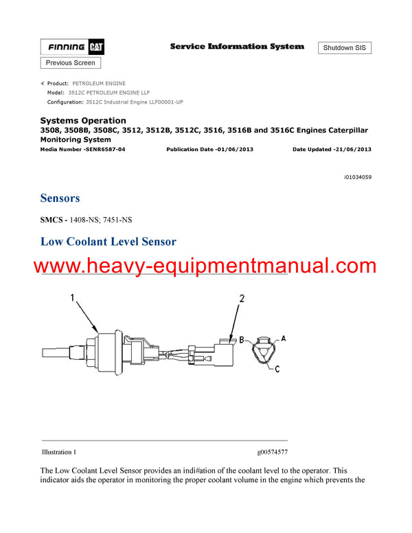 DOWNLOAD CATERPILLAR 3512C PETROLEUM ENGINE SERVICE REPAIR MANUAL LLF