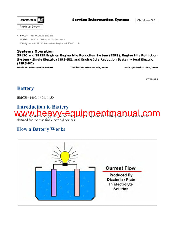 DOWNLOAD CATERPILLAR 3512C PETROLEUM ENGINE SERVICE REPAIR MANUAL WF5