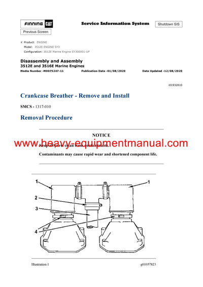 DOWNLOAD CATERPILLAR 3512E ENGINE SERVICE REPAIR MANUAL SY3
