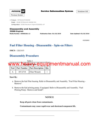 DOWNLOAD CATERPILLAR 3516B PETROLEUM ENGINE SERVICE REPAIR MANUAL EDJ