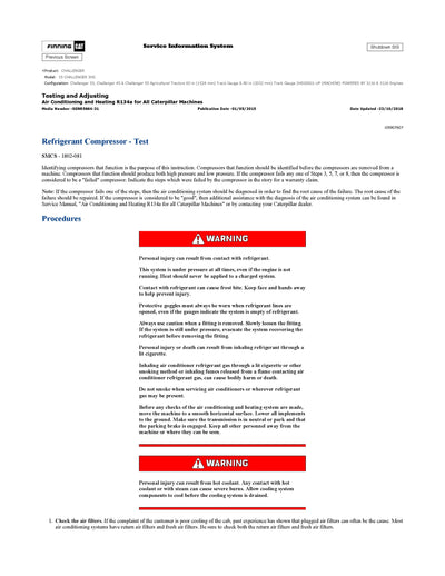 DOWNLOAD CATERPILLAR 35 CHALLENGER SERVICE REPAIR MANUAL 3HS