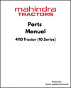 Mahindra 4110 Tractor (10 Series) Parts Manual - PDF Download