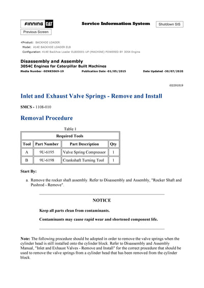 DOWNLOAD CATERPILLAR 414E BACKHOE LOADER SERVICE REPAIR MANUAL ELB