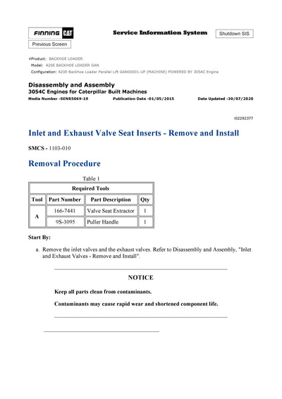 DOWNLOAD CATERPILLAR 420E BACKHOE LOADER SERVICE REPAIR MANUAL GAN