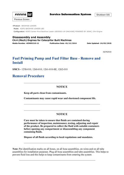 DOWNLOAD CATERPILLAR 420F2 BACKHOE LOADER SERVICE REPAIR MANUAL LBS