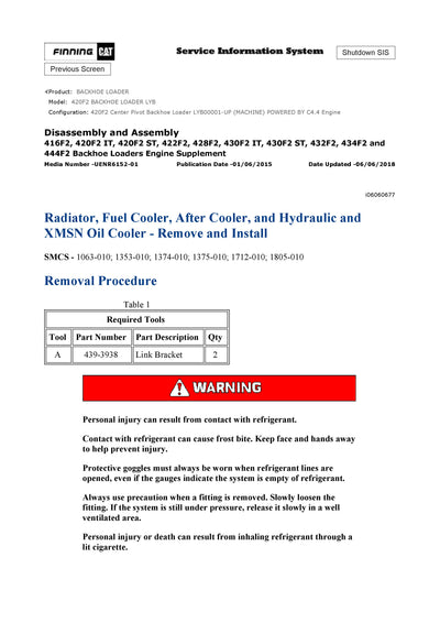 DOWNLOAD CATERPILLAR 420F2 BACKHOE LOADER SERVICE REPAIR MANUAL LYB