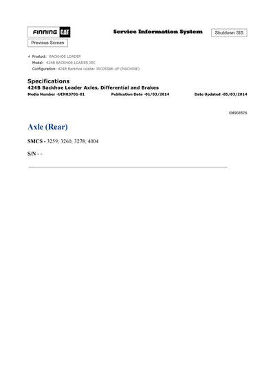 DOWNLOAD CATERPILLAR 424B BACKHOE LOADER SERVICE REPAIR MANUAL JRC