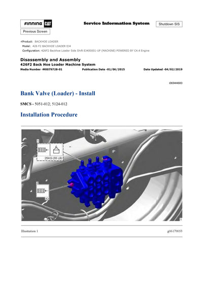 DOWNLOAD CATERPILLAR 426 F2 BACKHOE LOADER SERVICE REPAIR MANUAL EJ4