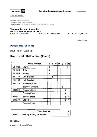 DOWNLOAD CATERPILLAR 428 BACKHOE LOADER SERVICE REPAIR MANUAL 6TC