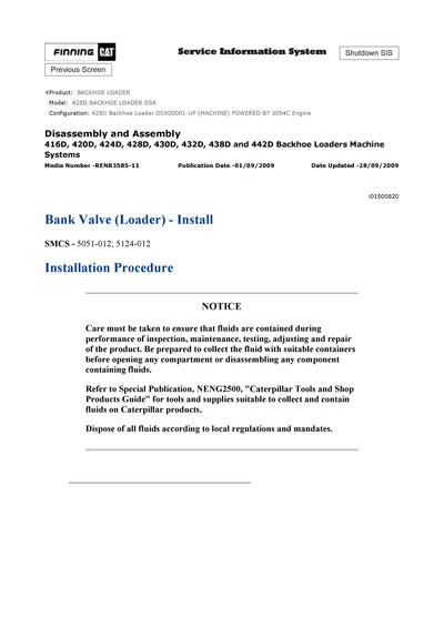 DOWNLOAD CATERPILLAR 428D BACKHOE LOADER SERVICE REPAIR MANUAL DSX