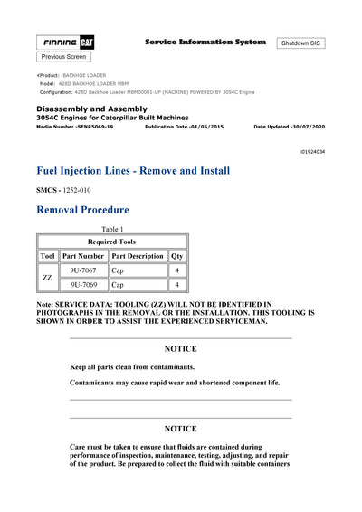 DOWNLOAD CATERPILLAR 428D BACKHOE LOADER SERVICE REPAIR MANUAL MBM