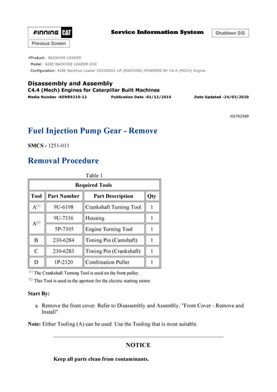 DOWNLOAD CATERPILLAR 428E BACKHOE LOADER SERVICE REPAIR MANUAL DXC