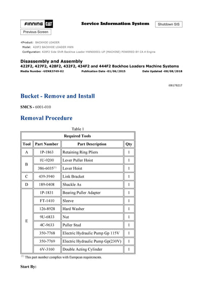 DOWNLOAD CATERPILLAR 428F2 BACKHOE LOADER SERVICE REPAIR MANUAL HWN