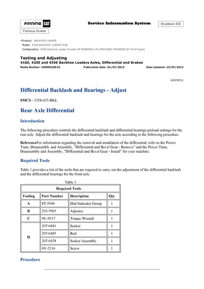 DOWNLOAD CATERPILLAR 430E BACKHOE LOADER SERVICE REPAIR MANUAL MXB