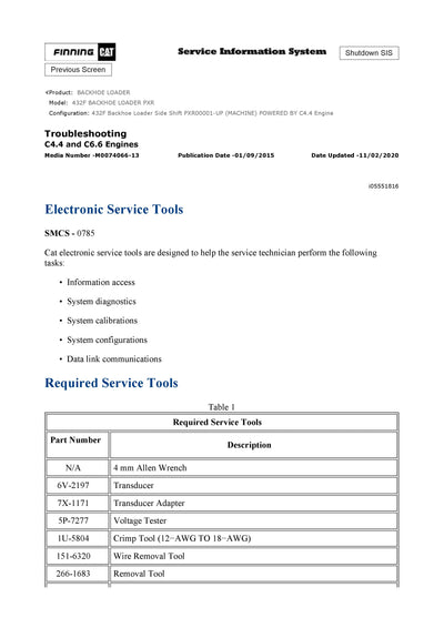 DOWNLOAD CATERPILLAR 432F BACKHOE LOADER SERVICE REPAIR MANUAL PXR