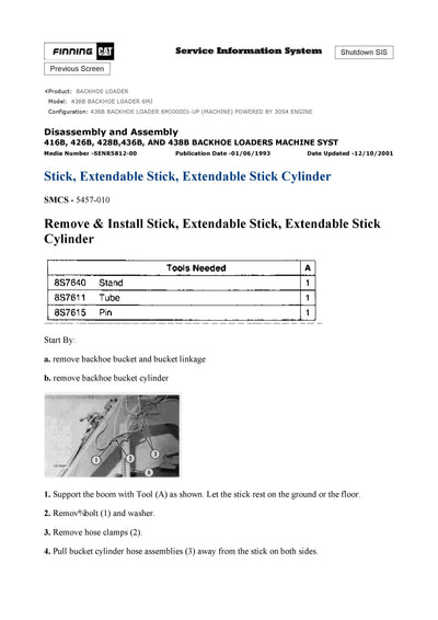 DOWNLOAD CATERPILLAR 436B BACKHOE LOADER SERVICE REPAIR MANUAL 6MJ