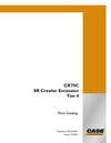 Case CX75C SR Crawler Excavator Tier IV Parts Manual 47513135
