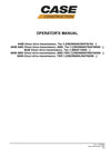 Case 845B, 865B, 865B AWD, 885B, 885 AWD VHP Grader Operator Manual 47709404