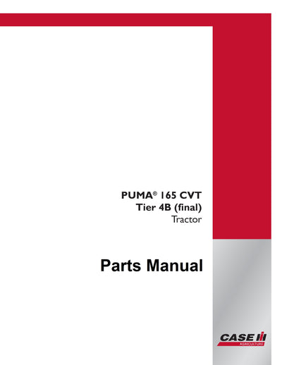 Case IH PUMA 165 CVT TRACTOR TIER 4B Parts Manual Download Pdf