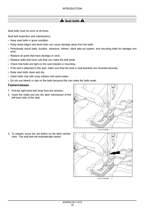 New Holland B95C TC Tier 4B (final) Tractor Loader Backhoe Service Manual 48038049