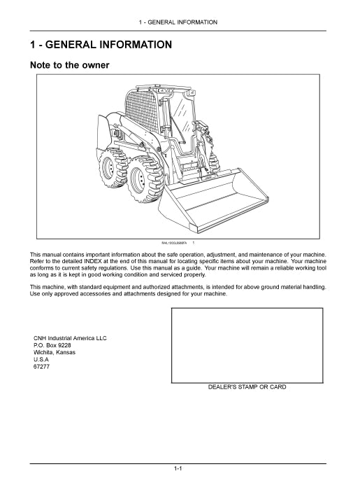 Case TR270 TR320 TV380 Compact Track Loader Operator Manual 48068111