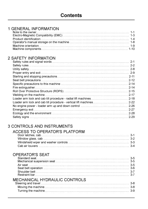 Case TR270 TR320 TV380 Compact Track Loader Operator Manual 48068111