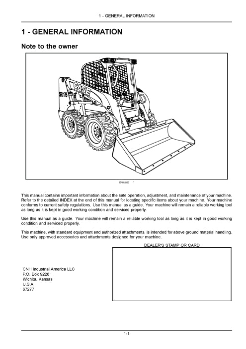 Case TR270 TR310 TV370 Tier 4B (final) Alpha series Compact Track Loader Operator Manual 48068161