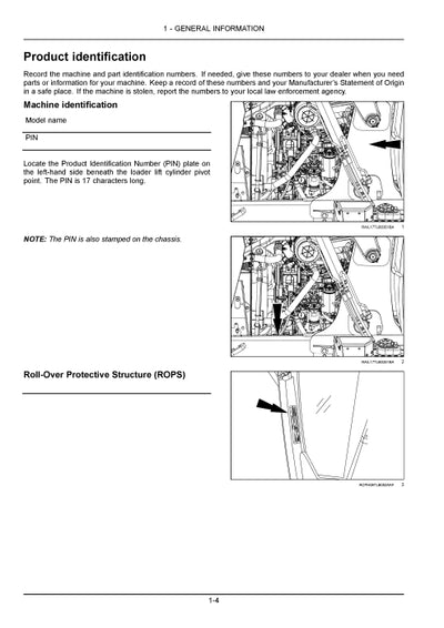 Case 580N EP Tier 4B (final) Tractor loader backhoe Operator Manual 48095137