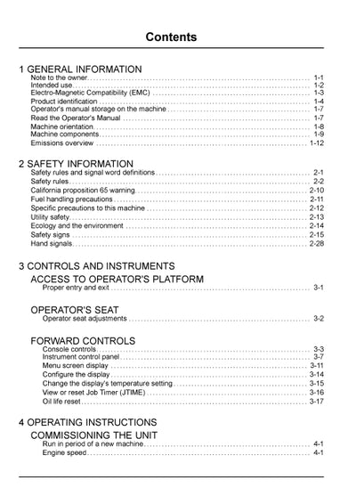 Case 586H, 588H Tier 4B (final) Rough terrain forklift Operator Manual 48116122