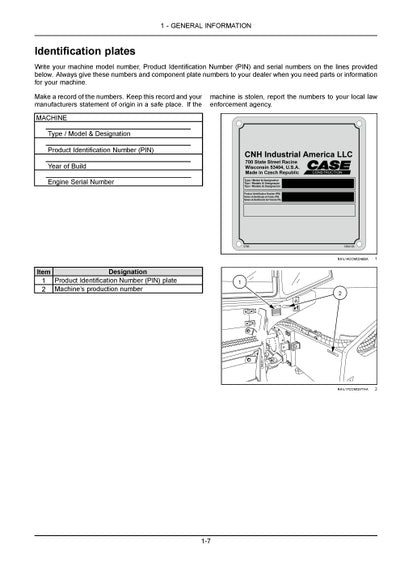 Case SV212D, SV216D Tier 4B (final) Vibratory Roller Operator Manual 51429070