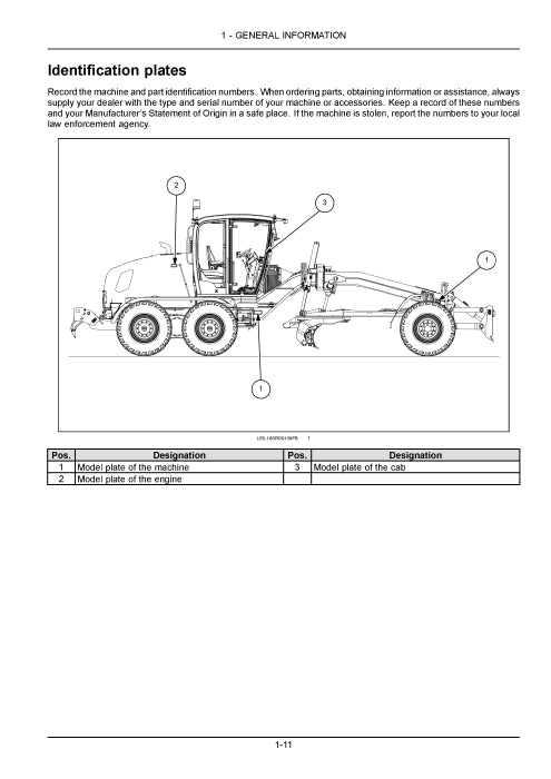 Case 836C, 836C AWD, 856C, 856C AWD Tier 4B (final) Motor Grader Operator Manual 51488305