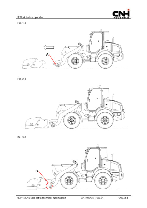 Case Pickup Broom for Compact Wheel Loader Operator Manual 51552837