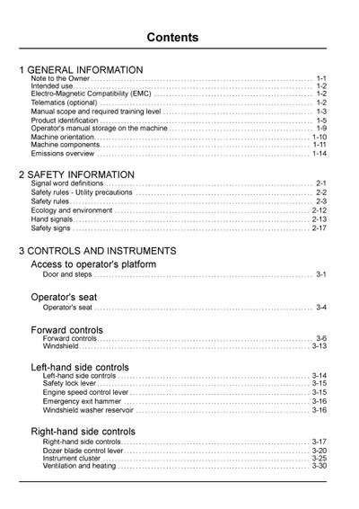 Case CX18C Mini Excavator Operator Manual 51557404
