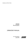 Case CX33C Mini Excavator Operator Manual 51661313