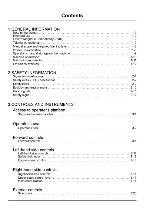 Case CX33C Mini Excavator Operator Manual 51661313