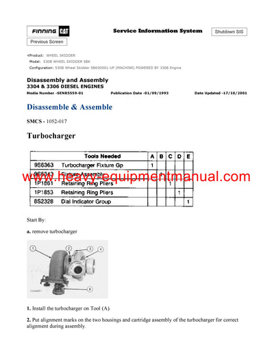 DOWNLOAD CATERPILLAR 530B WHEEL SKIDDER SERVICE REPAIR MANUAL 5BK