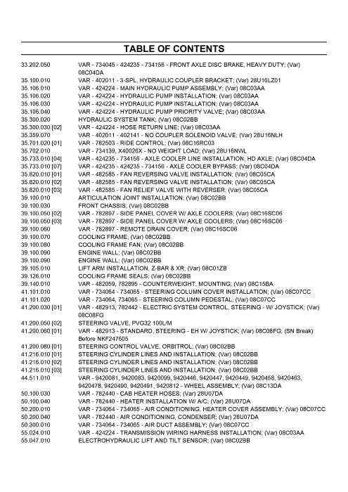 Case 1021G2 Wheel Loader Parts Manual 531613102PC