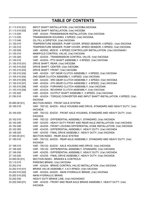 Case 621G Wheel Loader Parts Manual 531631621PC