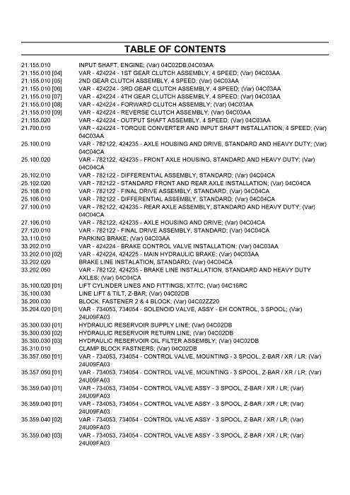 Case 621G2 Wheel Loader Parts Manual 531633621PC