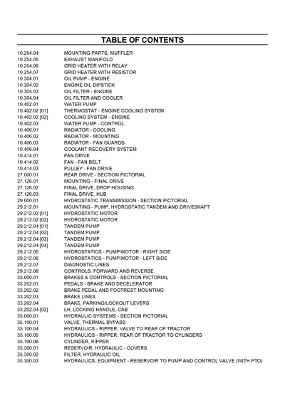 Case 650L Crawler Dozer (hydro) Wide Track Parts Manual 535725650PC
