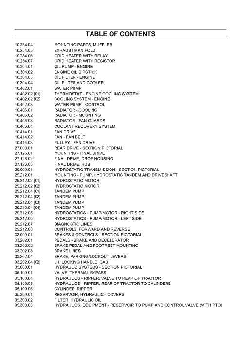 Case 650L Crawler Dozer (hydro) Wide Track Parts Manual 535725650PC