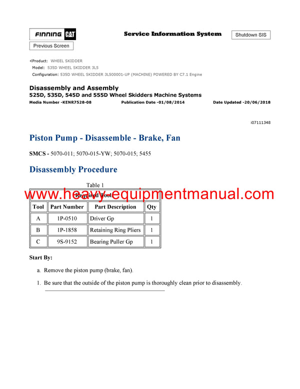 DOWNLOAD CATERPILLAR 535D WHEEL SKIDDER SERVICE REPAIR MANUAL 3L5