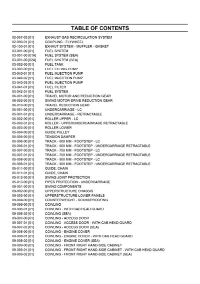 Case CX470B Crawler Excavator Tier 3 (Europe) Parts Manual 540419472PC