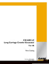 Case CX160D Crawler Excavator Tier 4B Parts Manual 540421664PC