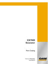 Case CX750D RTC CRAWLER EXCAVATOR TIER 4B Parts Manual 540425764PC